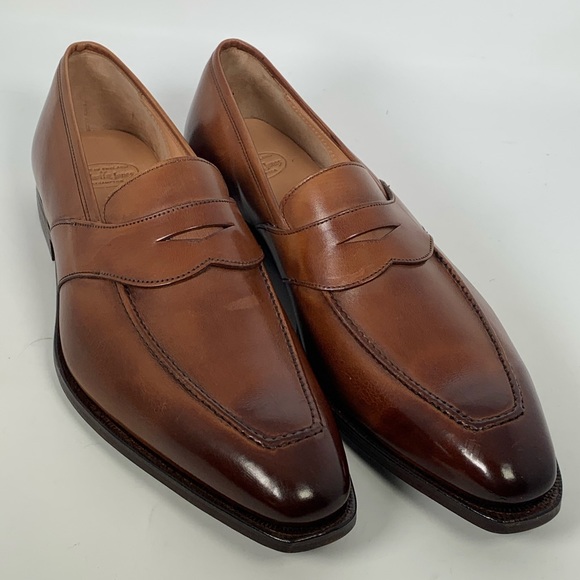Crockett \u0026 Jones Shoes | Crockett Jones Leather Kingston Loafers 9.5 E | Color: Brown | Size: 9.5 | Shoplovedthread's Closet